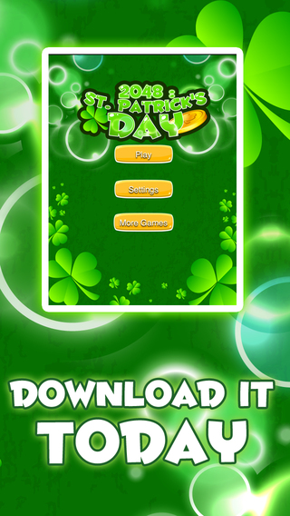 【免費遊戲App】St. Patrick's Day 2048 - Luck of the Irish  Puzzle Game FREE-APP點子