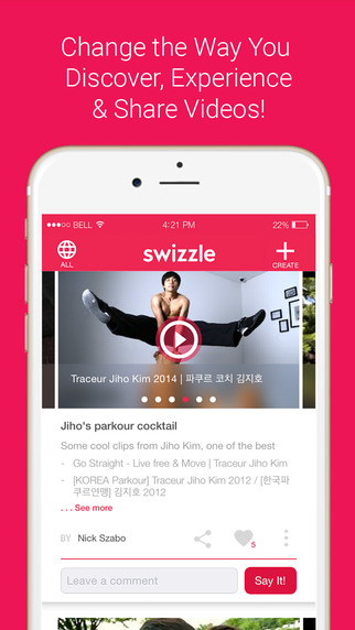 Swizzle - Clip Create Share Videos