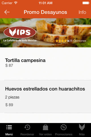 Vips - La cafetería de México a domicilio, tu opción más mexicana para el desayuno, comida y cena screenshot 3
