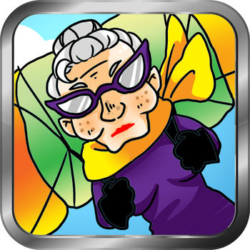 Brave Grandma Sky Diving Free LOGO-APP點子