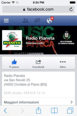Radio Pianeta screenshot 2