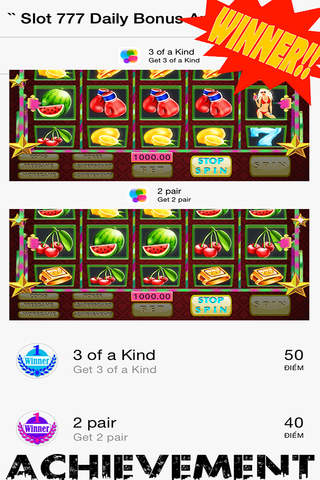 `` Slot 777 Daily Bonus And Video Poker! screenshot 2