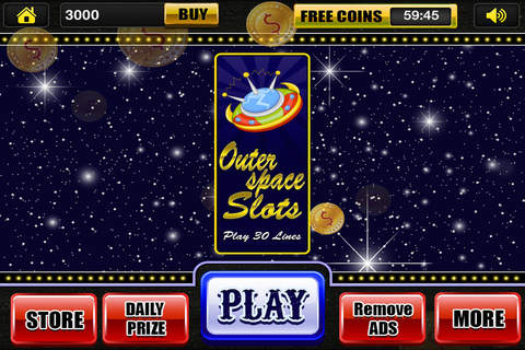 Slots of Outer Space Machines in Las Vegas Plus Casino Wheel Free screenshot 3