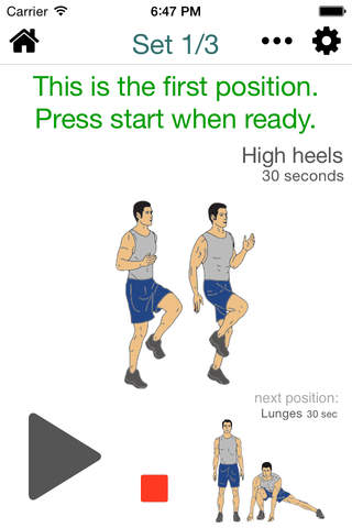 12 Min Pre Snowboard Workout - PRO version - Your Personal Fitness Trainer for Snowboard - Get ready for the winter, work at home, stay fit! screenshot 3
