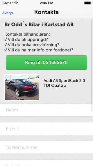 【免費商業App】Br Odd´s Bilar i Karlstad AB-APP點子