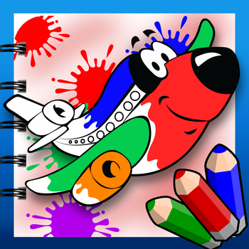 Planes Aircraft & Jets Coloring Book - All Styles & Ages! 教育 App LOGO-APP開箱王
