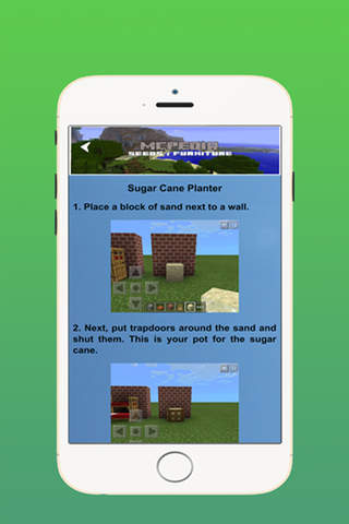 Furniture & Seeds for Minecraft - Ultimate Guide fоr Minecraft (free edition) screenshot 3