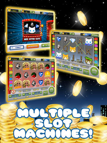 Miss Kitten Slot Machine HD - Kitty Casino Free-Online-Slots Game screenshot 2