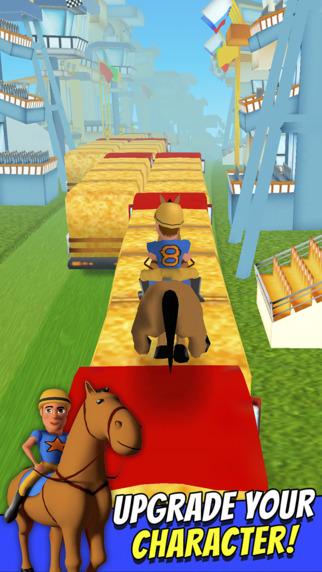 【免費遊戲App】Cartoon Horse Riding Free - Horsemanship Equestrian Race Game-APP點子