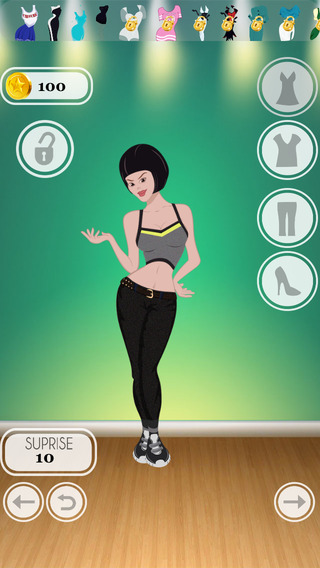 Dress Up Sport Glamour Girl - cool girly fashion dressing game