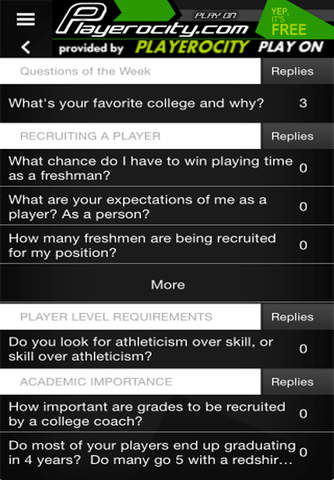 Playerocity: Video Answers with College Coaches screenshot 3