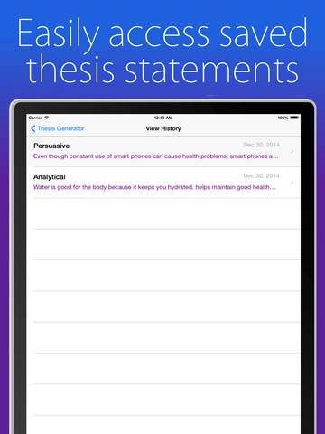 【免費教育App】Thesis Generator-APP點子