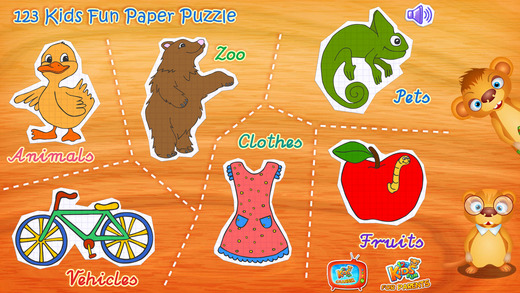 【免費遊戲App】123 Kids Fun PAPER PUZZLE Game-APP點子