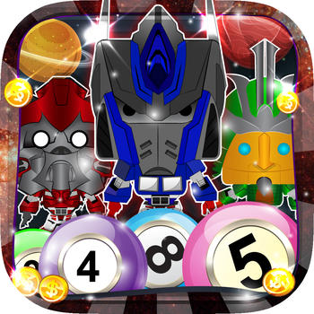 Cosmo Robot Bingo Galaxy  : “ Casino Halo Space Wars Vegas Edition ” LOGO-APP點子