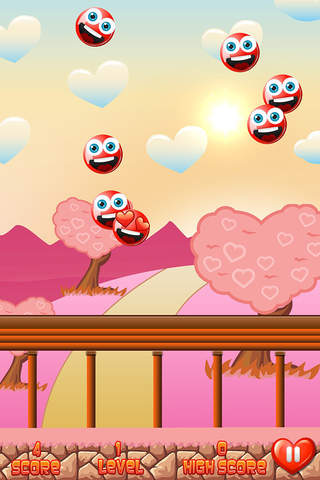 A Sweet Love Catcher - Grafitti Valentine Bouncing Ball Pro screenshot 2
