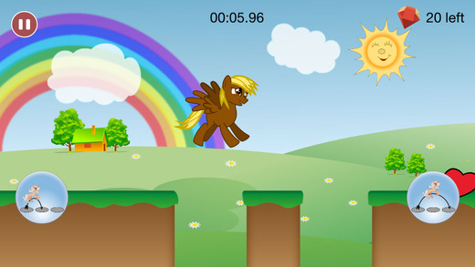 【免費遊戲App】Pony Jump Game: Cute Little Ponies jump through the magic forest-APP點子