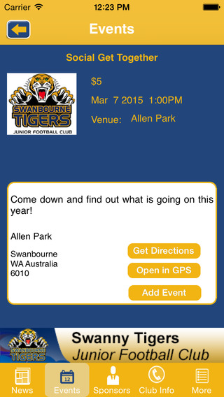 免費下載運動APP|Swanbourne Tigers Junior Football Club app開箱文|APP開箱王