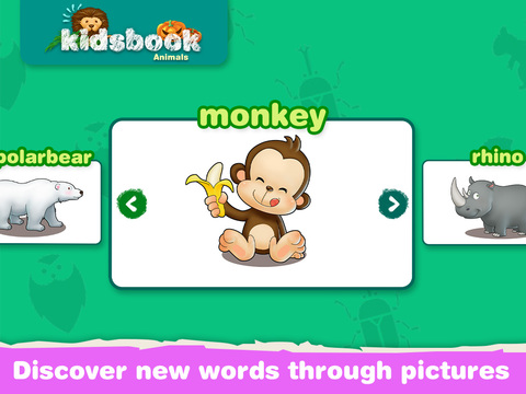 【免費遊戲App】KidsBook: Animals - Interactive HD Flash Card Game Design for Kids-APP點子