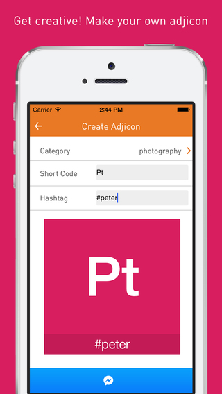 【免費攝影App】Adjicons for Messenger-APP點子