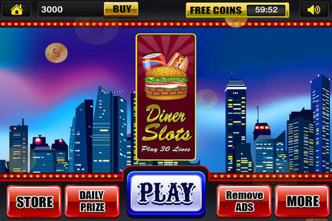 Amazing Classic Social Diner Casino Games Bonanza - Best Lucky Doubledown Slots Jackpot Craze Free screenshot 3
