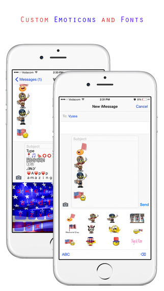 【免費工具App】Proudly American Emoticons Keyboard,Draw, Translate, Swipe gestures, Type, Text On Photo-APP點子