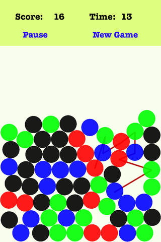Gravity Dots Plus - Link the dots according to the order of the red green blue screenshot 2