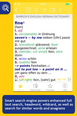 Barron’s German-English Bilingual Dictionary screenshot 2