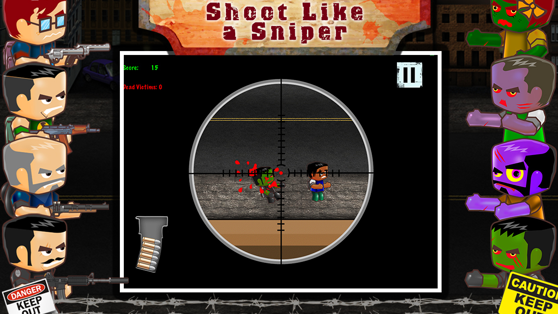 block zombie shooting game