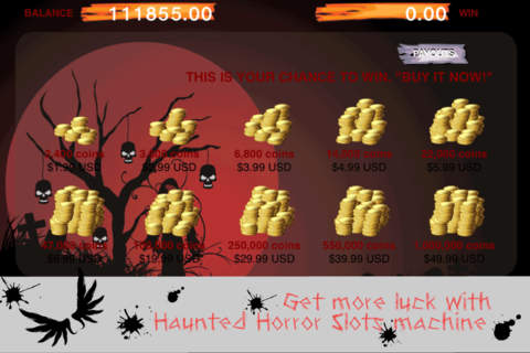 A Wheel of Haunted Horror Skulls - Halloween Night Slots Machine Simulator Free screenshot 2