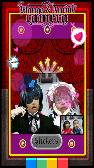 【免費攝影App】CamCCM - Manga & Anime Sticker Camera : Fashion Photo Dress Up For Black Butler Style-APP點子