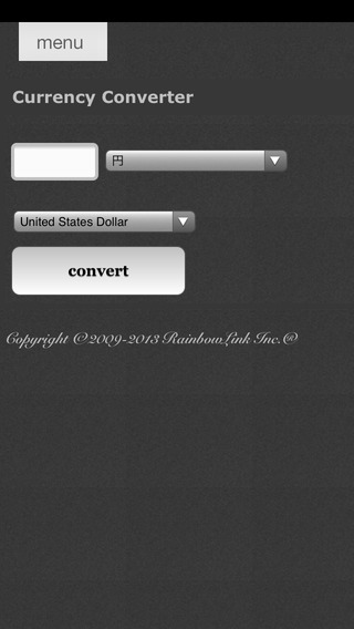 Currency Converter of the Rainbow-Link PRO for iPhone
