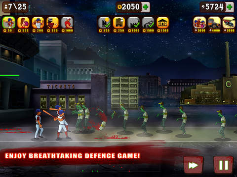 【免費遊戲App】Baseball Vs Zombies-APP點子