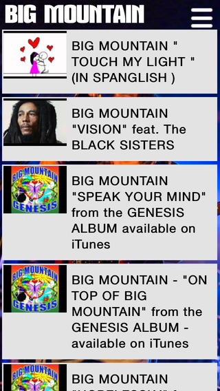 【免費音樂App】Big Mountain Official-APP點子