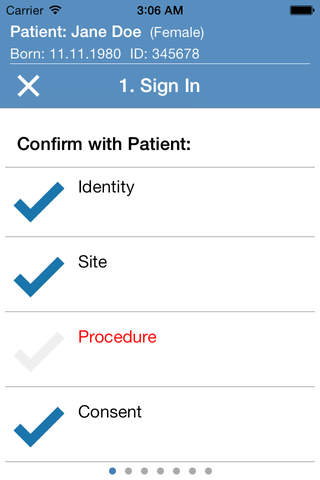 BluCheck  -  Checklists for Procedure Quality Assurance in Healthcare screenshot 2