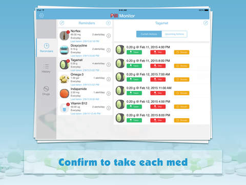 Pill Monitor Free for iPad – Medication Reminders and Logs