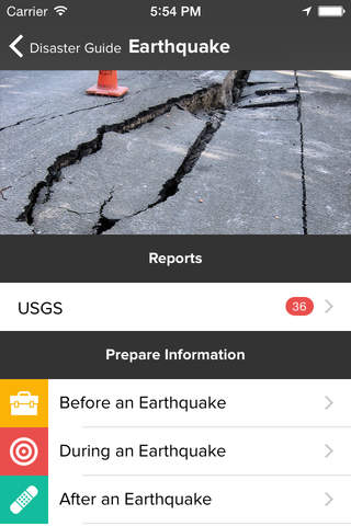 Disaster Guide and Reports screenshot 2