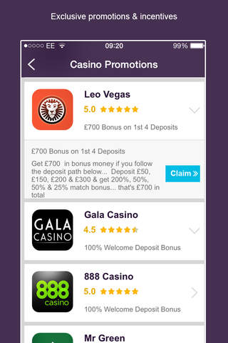 Casino Bonus Codes - No Deposit Online Casinos screenshot 4