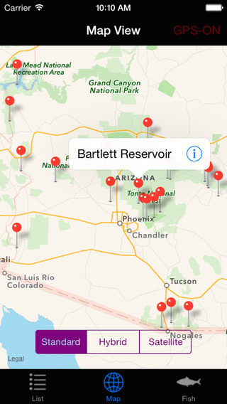 【免費旅遊App】Arizona Lakes - Fishing-APP點子