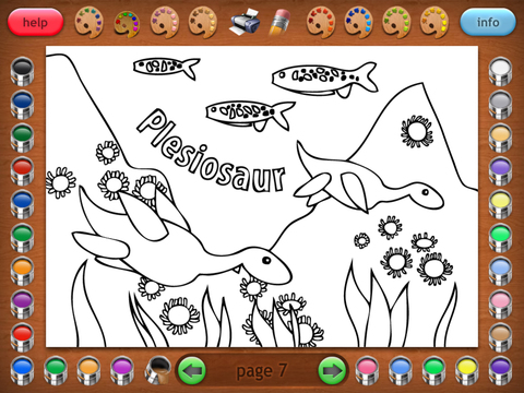 【免費遊戲App】Coloring Book 21: More Dinosaurs-APP點子