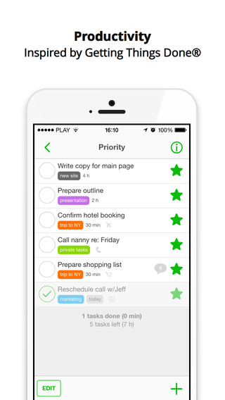Nozbe - to-do task lists projects and team productivity