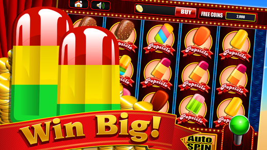 Popsicle Cool of Summer Special Saga in Casino Vegas Slots Machine Game