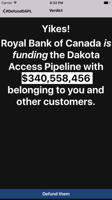 Defund DAPL (Dakota Access Oil Pipeline) screenshot 2