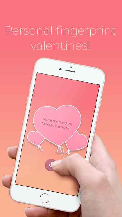 Love scanner: Personal Valentine fingerprint cards screenshot 2