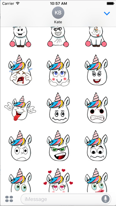 PuPu Unicorn Emoji - Stickers & Emojis screenshot 2