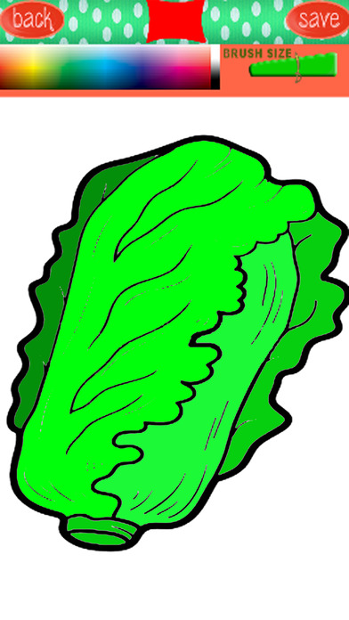 Draw Vegetable Coloring Page Games For Children screenshot 2