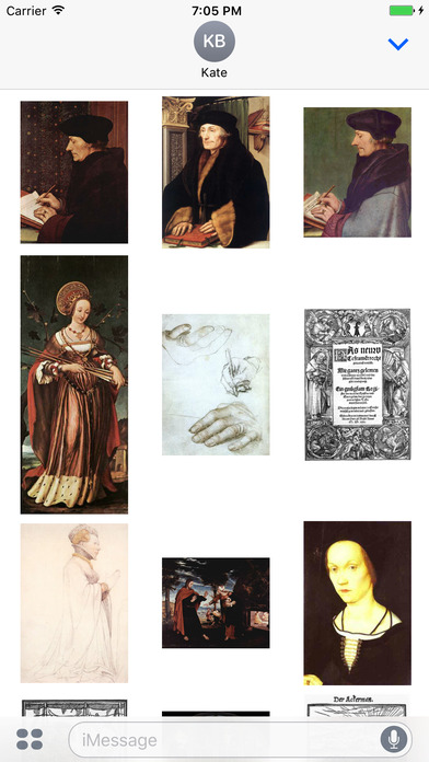 Hans Holbein The Younger Artworks Stickers screenshot 3