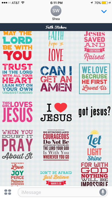 Faith and Christian Sticker Pack for iMessage screenshot 2
