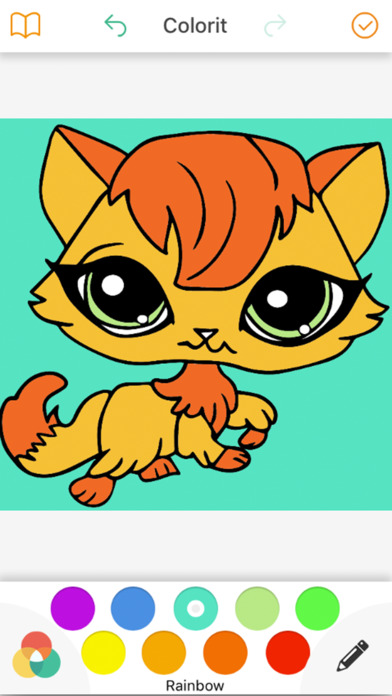 Coloring mischievous kitten for kids screenshot 2