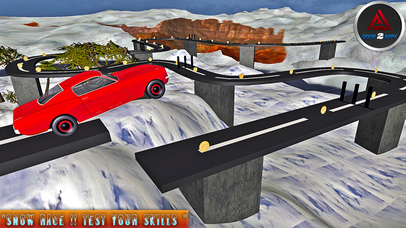 VR Stunt Car : Snow Racing Free Game screenshot 3