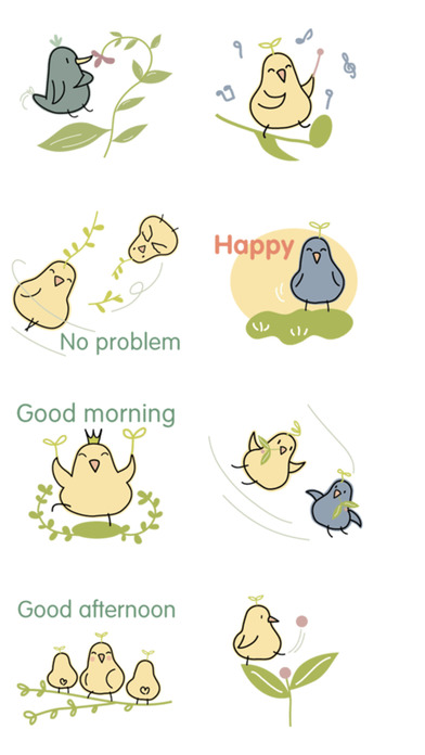 Simple Bird Stickers screenshot 2